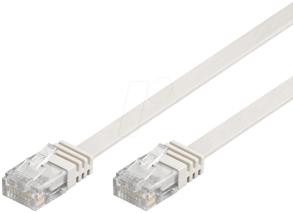 Кабель Cat.6 Flat 0150 білий, 1,5 м