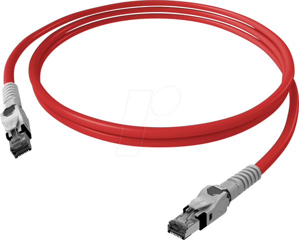 Патч-кабель Cat.6a, S/FTP, VarioBoot, червоний, 1 м