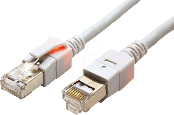 Патч-кабель Cat.6 со светодиодной подсветкой, DualBoot, S/FTP, серый, 2,5 м