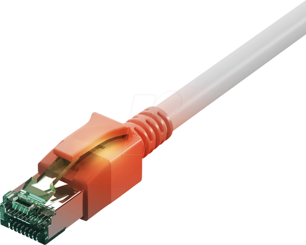 Патч-кабель Cat.6a для світлодіодів, DualBoot, S/FTP, білий, 1 м