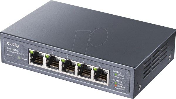 Комутатор, 5-портовий, 2,5 гігабітний Ethernet