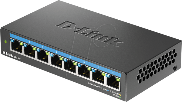 Комутатор, 8-портовий, 2,5 гігабітний Ethernet