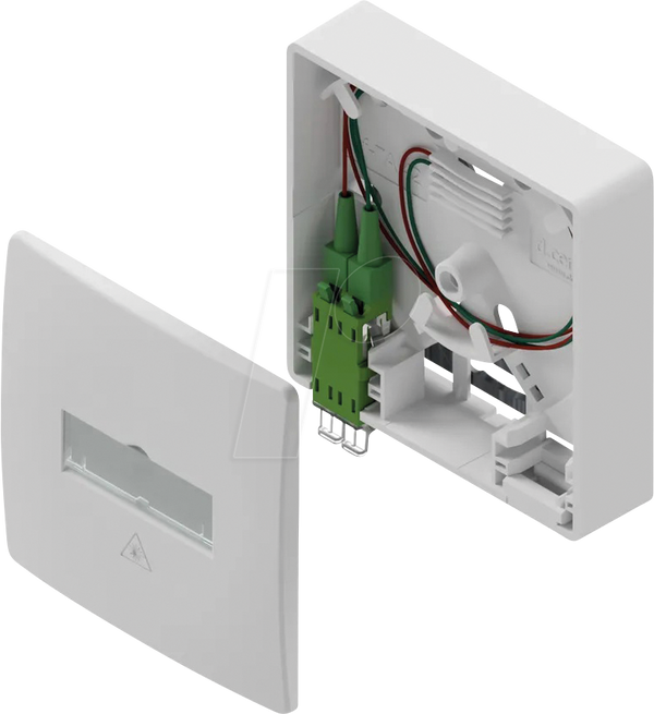 Распределительная коробка FTTH, 1x LC дуплексная, готова к соединению.
