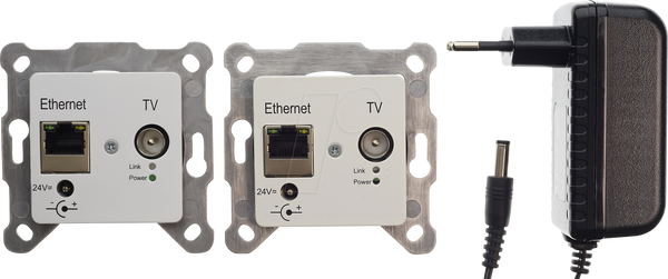 Комплект для передачи Ethernet по коаксиальному кабелю, 1000 Мбит/с.