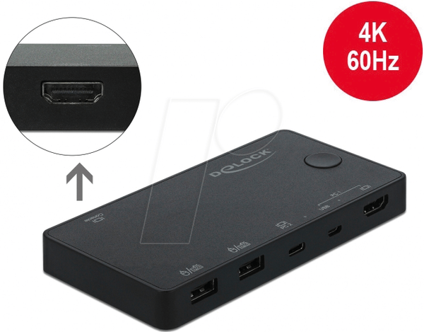 KVM-перемикач HDMI / USB-C™ 4K 60 Гц з USB 2.0