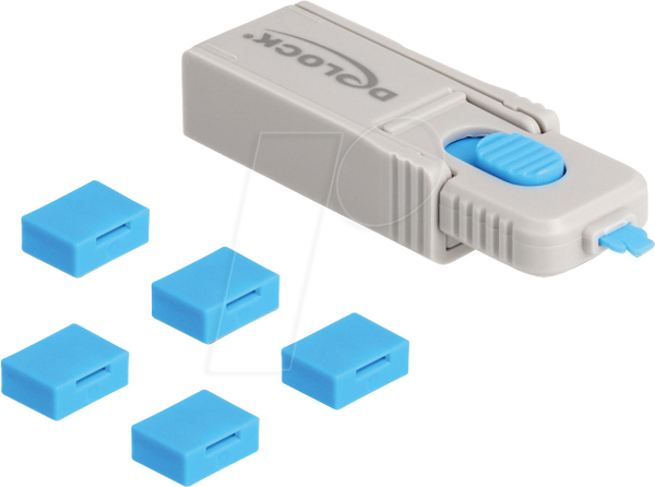 Набор для блокировки портов USB-A (1 ключ, 5 замков)