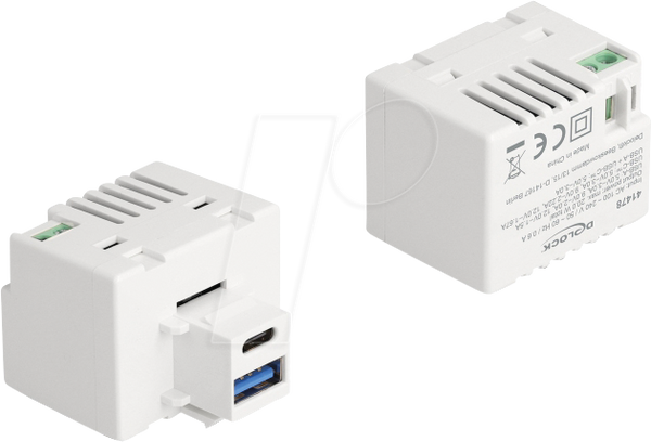 Зарядний модуль Keystone, USB типу A/C, PD 20 Вт, білий