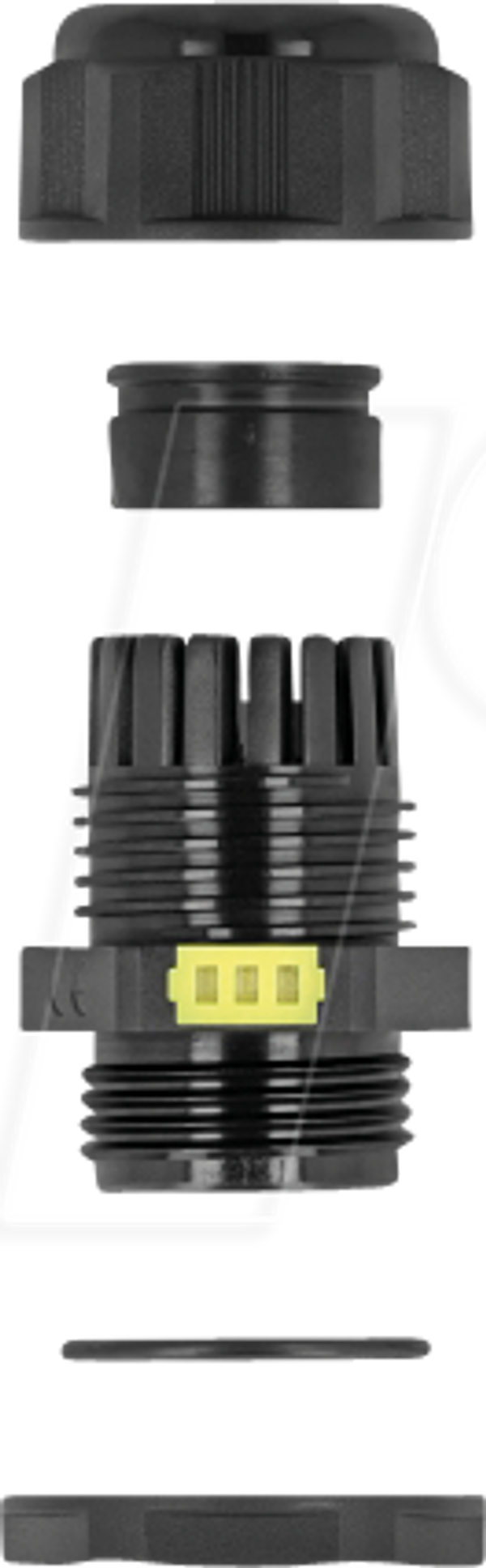 Кабельный ввод М16, черный, степень защиты IP68, 2 шт.