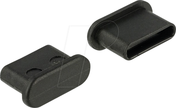 Пилозахисна кришка, роз'єм USB-C без ручки, 10 штук, чорна