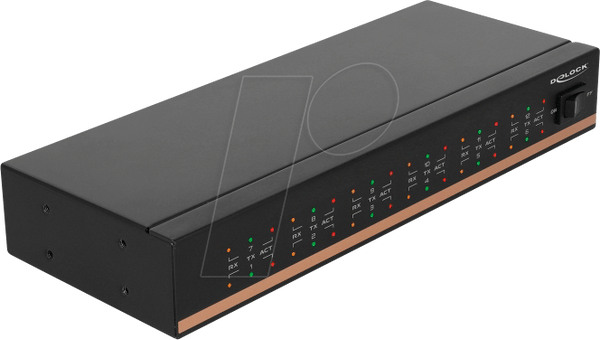 Роз'єм HUB USB 2.0 Type-B на 12 штепсельних роз'ємів послідовного RS-232