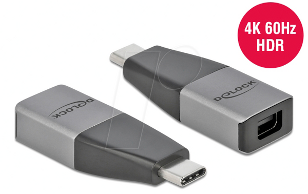 Адаптер, USB-C > mini DP, 4K 60 Гц