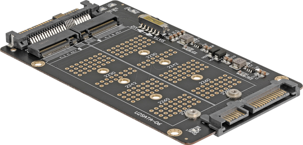 Перехідник M.2 key M NVMe на U.2 та M.2 key B SATA на SATA