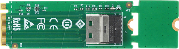 Клавіша M.2 M > 1 x перехідник OCuLink SFF-8612