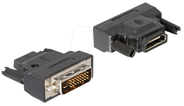 Адаптер DVI 24+1 штекер > HDMI роз'єм, світлодіодний підсвічування