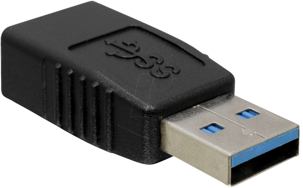 Перехідник штекера/розетки USB 3.0 A Delock