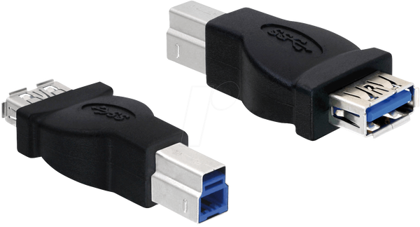 Адаптер Delock USB 3.0 B штекер > USB 3.0 A розетка