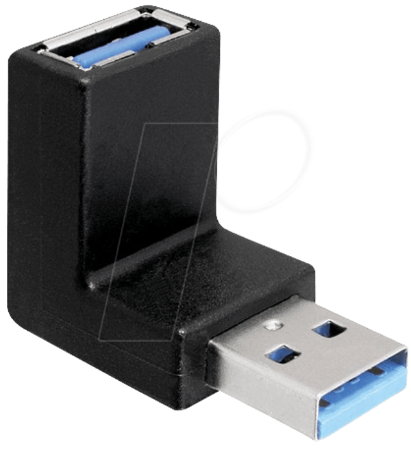 Роз'єм USB 3.0, кут 90°, вертикальний