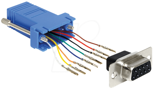 Комплект для монтажу адаптера Sub-D 9Pin Bu > RJ45