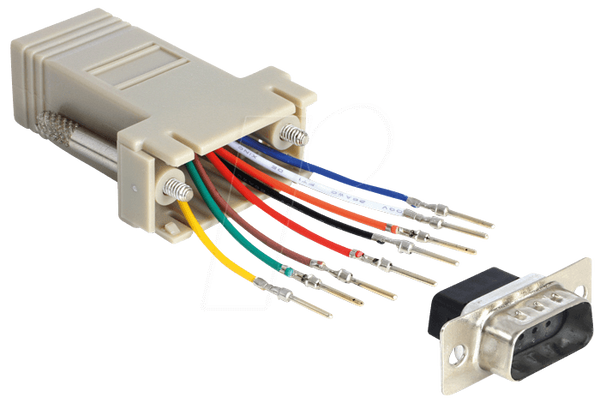 Комплект для монтажу адаптера Sub-D 9-контактний роз'єм > RJ45