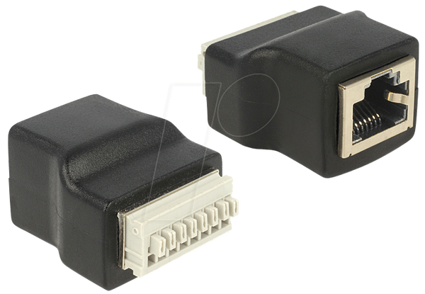 Модульна муфта, розетка/клемна колодка RJ45