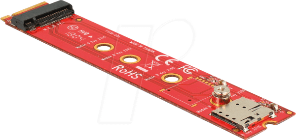Адаптер Delock M.2 Key B > M.2 Key B + nano SIM