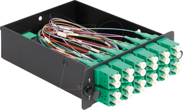 Оптоволоконна HD касета MPO <12 x LC дуплекс, полярність A