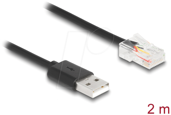Кабель связи для ИБП, USB 2.0 тип-A > USB RJ50, 2 м