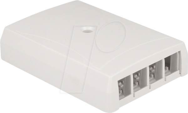Накладна коробка Keystone Surface Mounting Box, 4 порти, для оптоволоконного підключення
