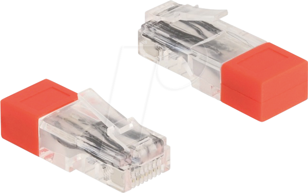 Штекер RJ45 з кінцевим резистором 120 Ом червоного кольору