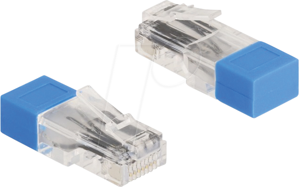 Штекер RJ45 з кінцевим резистором 120 Ом, синій