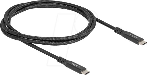 Кабель USB 4.0, штекер типа C, 100 Вт, длина 1,0 м.