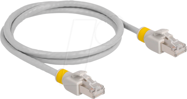 Мережевий кабель RJ45 Cat.6A S/FTP з кольоровими затискачами 1 м