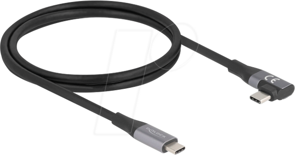 Кабель USB 4.0, 40 Гбіт/с, 240 Вт, 4K 60 Гц, 2 м, кутовий