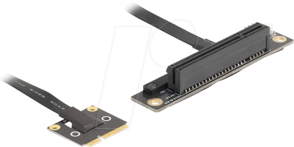 Адаптер Mini PCIe чоловічий на слот PCIe 3.0 x8 під кутом 90° з кабелем