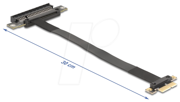 Плата розширення PCI Express 3.0 x1 (тато) на x8 з кабелем 30 см