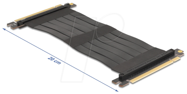 Плата розширення PCI Express 3.0 x16 чоловічий - x16 чоловічий з кабелем 20 см