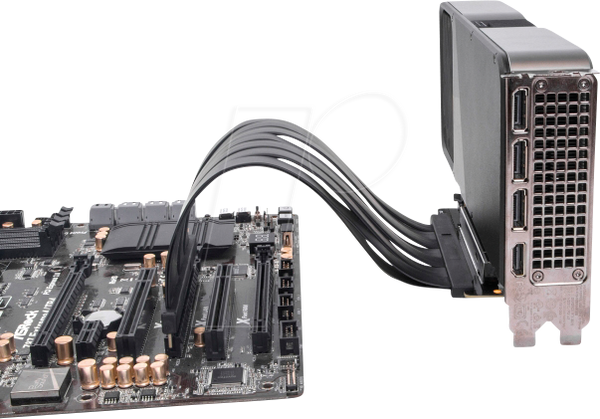 Плата розширення, PCIe 5.0, роз'єм x16 > слот x16, кабель 30 см