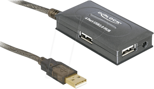 Подовжувач USB 2.0, 10 м, активний 4-портовий концентратор