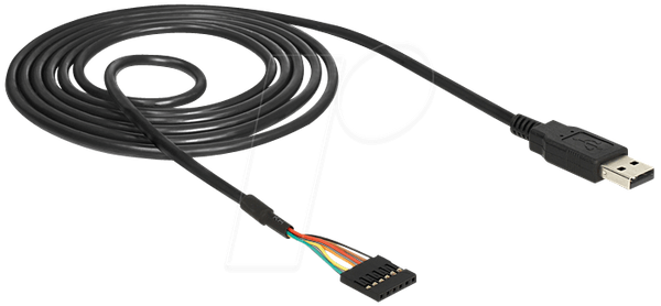 Конвертер USB 2.0, гніздо з послідовним штекерним роз'ємом TTL, 1,8 м (5 В)