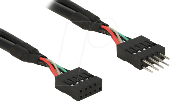 Подовжувач USB 2.0 штекерного роз'єму 10-контактний штекерний / гніздовий 50 см