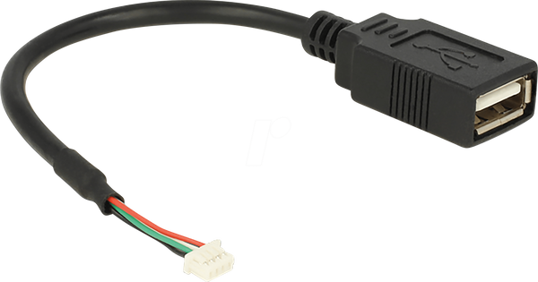 USB 1,25 мм 4-контактний > 1x USB A-fem. 15 см