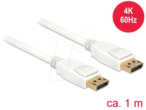 Кабель DisplayPort 1.2, роз'єм > роз'єм, 4K@60 Гц, 1 м