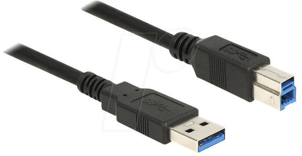 Кабель USB 3.0 Type-A чоловічий > USB 3.0 Type-B чоловічий 3.0 м чорний
