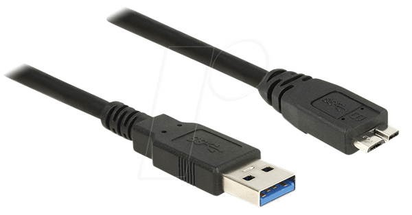 Кабель USB 3.0 Type-A чоловічий > USB 3.0 Type Micro-B чоловічий 1,5 м чорний