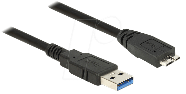 Кабель USB 3.0 Type-A чоловічий > USB 3.0 Type-Micro-B чоловічий 3.0 м чорний
