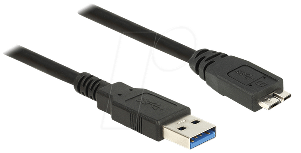 Кабель USB 3.0 Type-A чоловічий > USB 3.0 Type-Micro-B чоловічий 5.0 м чорний