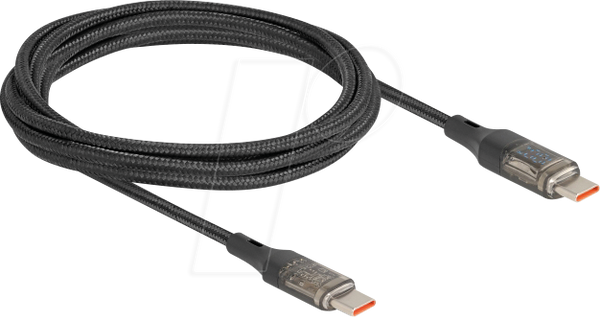 Кабель синхронізації та заряджання, USB-C, 100 Вт, індикатор живлення, 2,0 м