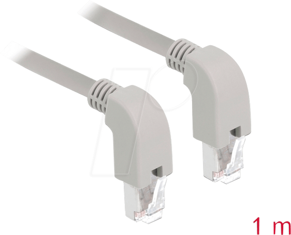 Мережевий кабель RJ45 Cat.5e SF/UTP, кутовий, знизу / знизу, 1