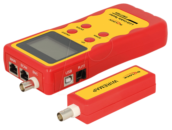 Тестер LCD-кабелів RJ45 / RJ12 / BNC / USB