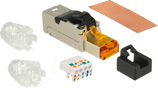 Металевий штекер RJ45 Cat.6A, польовий, збірний